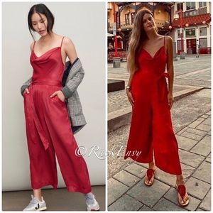 NWT ANTHROPOLOGIE ALIZIA COWL NECK JUMPSUIT